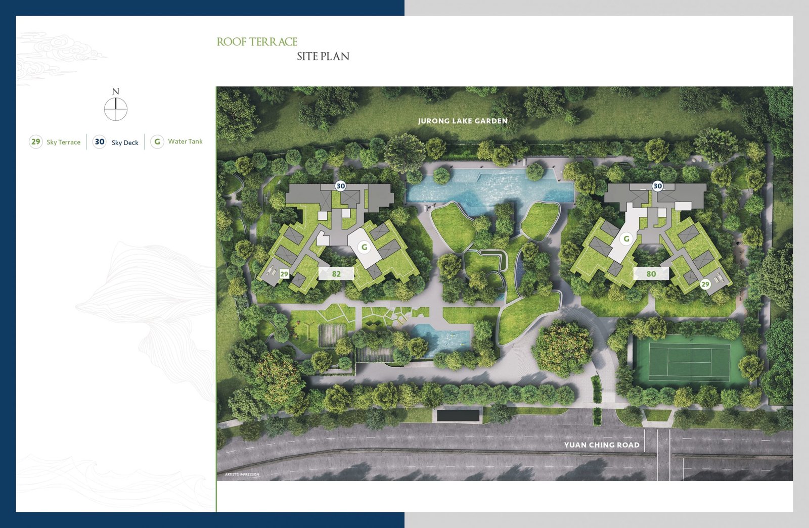 the lake garden residences roof site plan